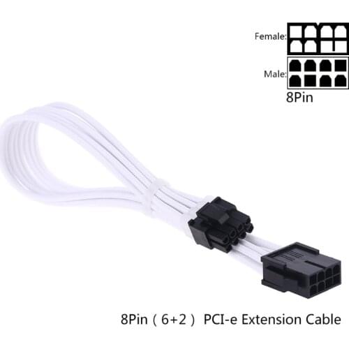 Sleeve Extension Power Supply Cable 24-pin A TX 8-pin PCI-E 8pin CPU 6-pin 4-Pin 37MC