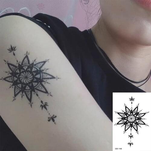 Waterproof Temporary Tattoo Stickers Totem Flower fake Tattoo Geometric Animal Flash Tattoo Hand Back Foot for Girl Women Men