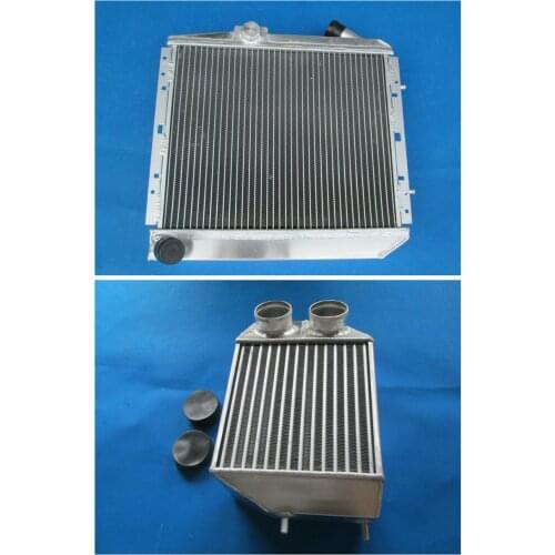 Aluminum Radiator & Intercooler 1985-1991 For RENAULT SUPER 5/R5 9/11 1.4L GT TURBO MT 86 87 88 89 90 91 High Performance