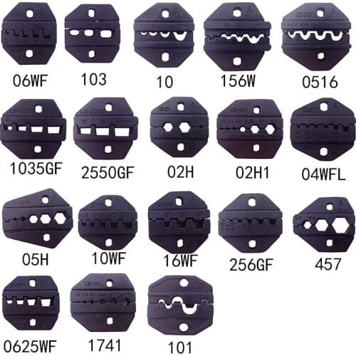 1pair crimping die set for LS,LY,S series Hand Crimper Replaceable crimping die set for AM-10/30 Pneumatic and EM-6B1/2 crimper