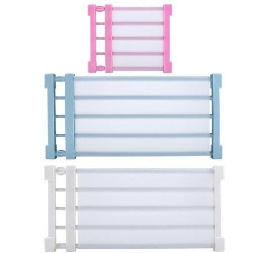 1PC S M L Kitchen Storage Rack Shelf Nail Free Wardrobe Storage Rack Free Telescopic Spacer Frame Home Organizer OK 0570