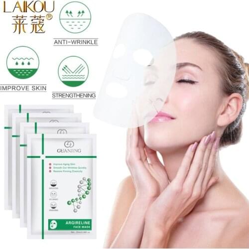 LAIKOU 1pcs Six Peptide Stock Solution Anti-wrinkle Facial Mask Replenishing Moisturizing OilControl Lifting Skin Care Face Mask