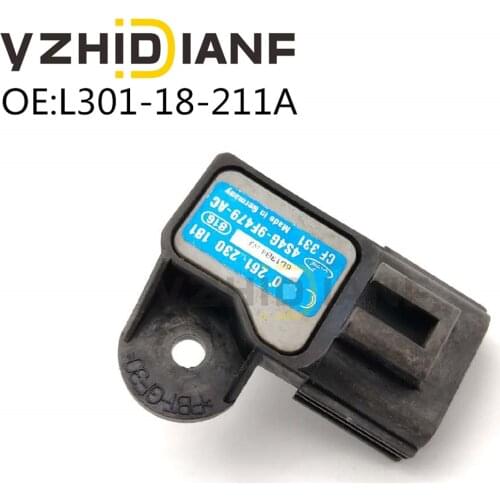1x High quality MAP Sensor 0 261 230 181 0261230181 L30118211A L301-18-211A for Mazda-3 5 6 MPV II MX-5 III 1.8 2.0 2.3