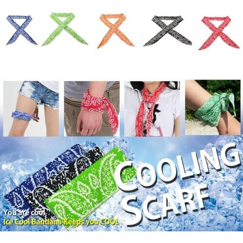 2020 Summer Neck Cooling Bandana Scarf Wrap Outdoor Sports Fishing Cycling Bandanas Neck Cooler Headband Wraps Wrist Towels