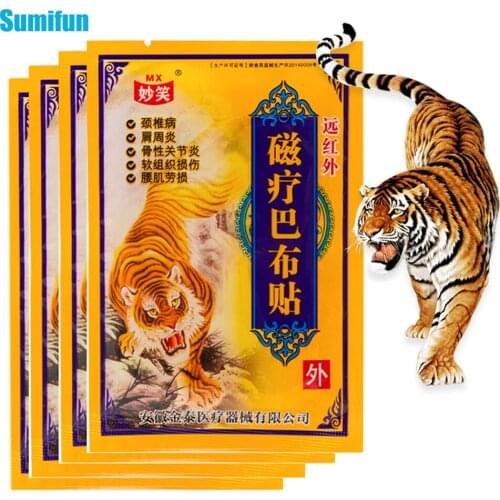 8pcs Sumifun Chinese Red Tiger Balm Plaster Muscle Ache Neck Back Joint Pain Relief Patches Knee Body Medical Plasters