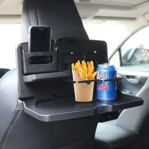 Dining Table Drink Holder Car Folding Food Cup Tray Backseat Cup Holder Car Interior Storage Shelf Car Styling