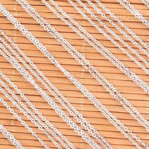 Big Promotion,Rhodium Chain Necklace with Lobster Clasps fit Men Women Pendant 50pcs/lot Wholesale Free Shipping