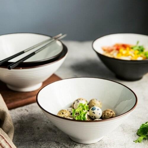 Japanese-style Creative Ceramic Tableware Ramen Bowl Personalized Household Hat Bowl Large Soup Noodle Bowl Chinese Ceramic Bowl