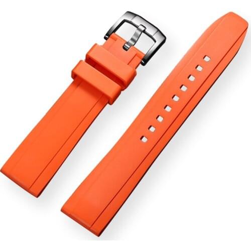 Watch ccessories 20mm fluorine rubber strap High Quality Waterproof Bracelet Quartz watch automatic watch universal straps