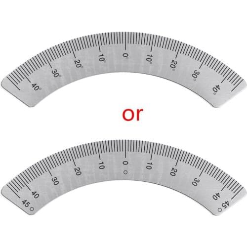 13MA Angle Plate Scale ruler 45 Degree Angle Arc M1197 Protractors Milling Machine Part - Measuring Gauging Tools