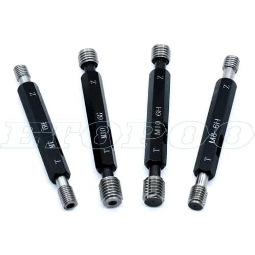 M2 M3 M4 M5 M6 M7 M8 M9 M10 Metric 6H Steel Double End Hex Handle Thread Plug Gage Gauge With Case M7 M8 M9 M10 M11M12M13M14M16