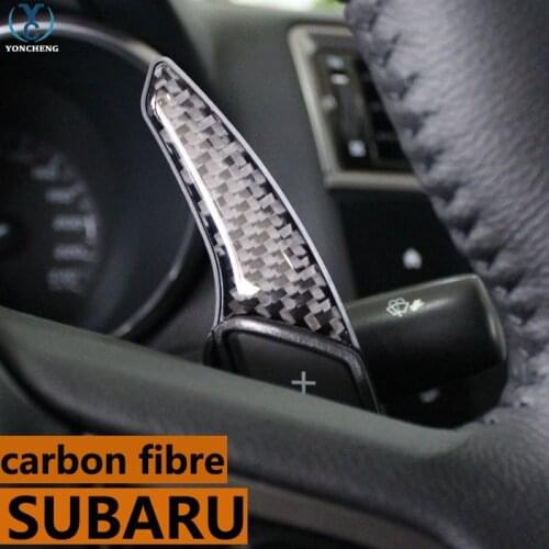 Adapt to Subaru XV forest legacy outback Impreza BRZ LEVORG accessories stickers carbon fiber steering wheel shift paddles sti