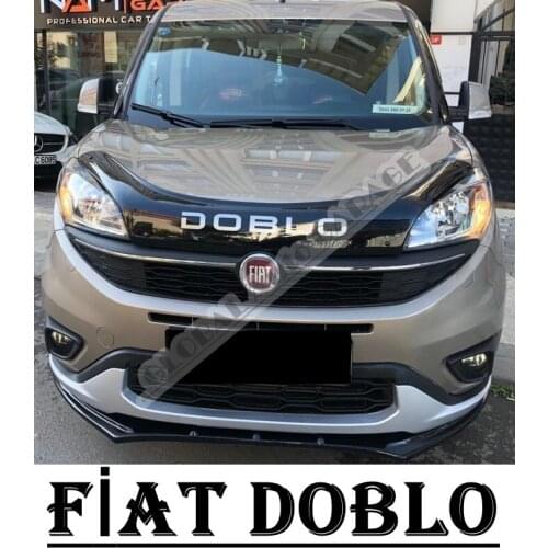 For Fıat Doblo Front Bumper Attachment Lip 2005-2020 Piano Glossy Black Splitter Diffuser Universal Spoiler Bumper Mud Flaps