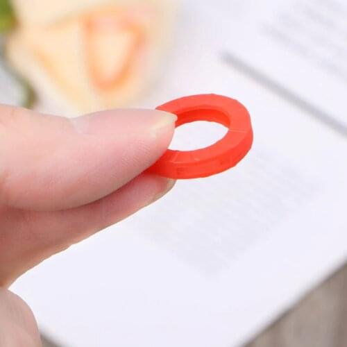 2021 New 10Pcs Bright Colors Hollow Silicone Key Cap Covers Topper Keyring Key Rings Car House Key Case