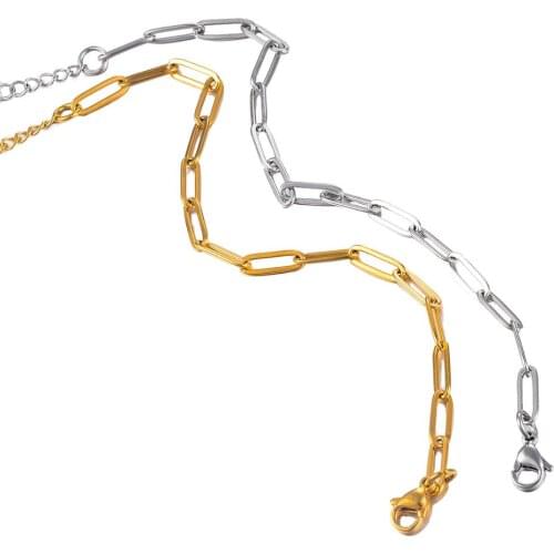 New Stainless Steel Hip Hop Bracelet Men And Women Necklace Fashion Jewelry