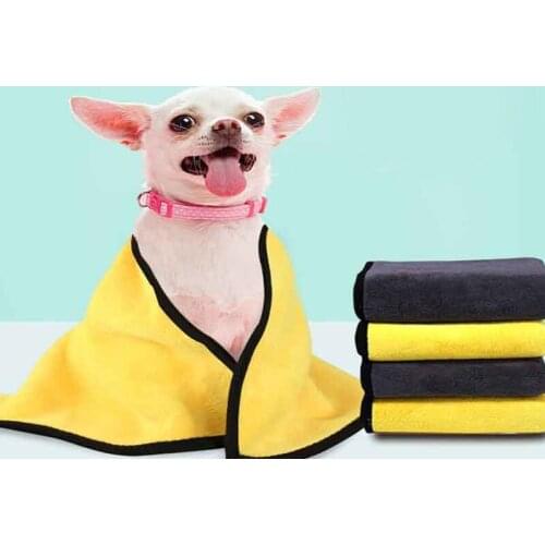 Pet Dog Towel Blanket Cat Bath Towel Microfiber Quick Drying Non-Fading Towel Absorbing Water Bath Towel Pet Supplies