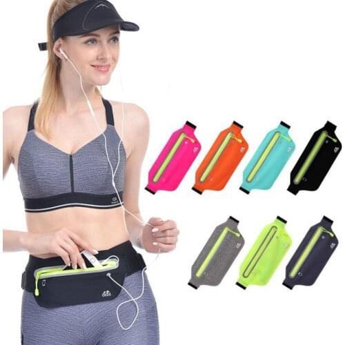 Professional Running Waist Bag Sports Belt Pouch Mobile Phone Case Men Women Hidden Pouch Gym SportsBags Running Belt Waist Pack