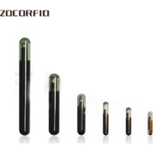 125KHZ/134.2KHZ 2.12*12mm/1.4*8mm Microchip Animal RFID Tag With EM4305 Chip ISO11784/5 FDX-B For Fish Dog Cat Idetification