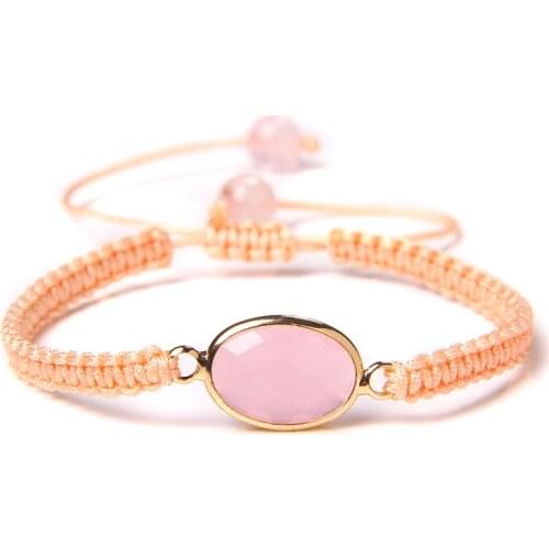 Handmade Waterproof Wax Thread Lucky Rope Charm Bracelet for Women Best Friend Energy Yoga Bracelet Adjustable Jewelry Gifts