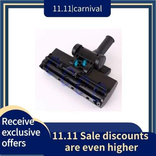 Vacuum Cleaner Turbo Attachment Wind Driven Floor Brush with Roller Swivel Head Wheels Perfect for Cleaning Rug Carpet 32mm