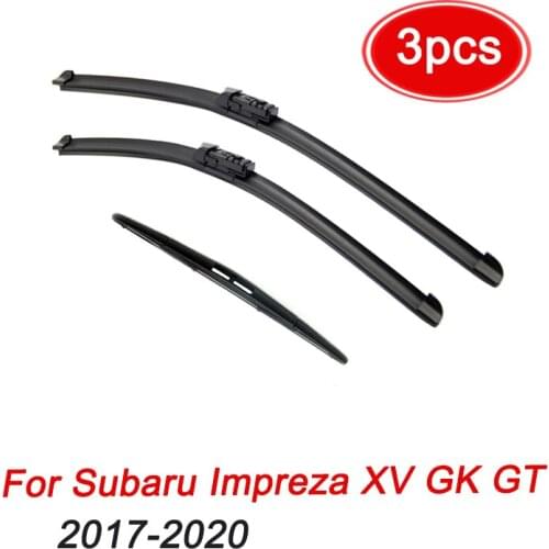 MIDOON Wiper LHD Front & Rear Wiper Blades Set For Subaru Impreza XV GK GT 2017 2018 2019 2020 Windshield Windscreen 26"16"14"