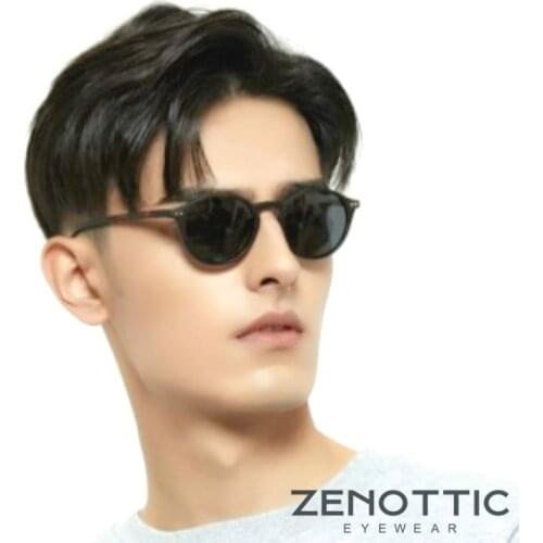 ZENOTTIC Fashion Polarized Sunglasses Men Women Brand Designer Retro Round Sun Glasses Vintage UV400 Goggles Shades Eyewear