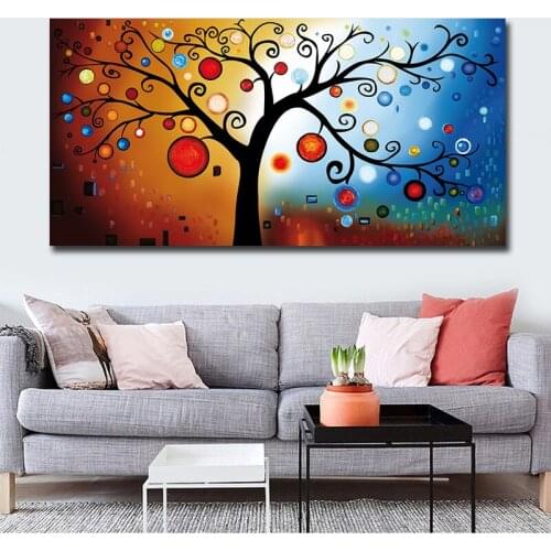 Modern Money Tree Canvas Wall Art Pictures Printed Canvas Paintings Posters Prints for Living Room Home Decorations