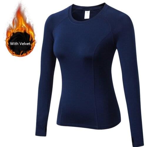Fanceey New Womens Long Johns Winter Thermal Underwear For Women Thick Warm Slim Underwear Winter Fitness Running T-Shirt