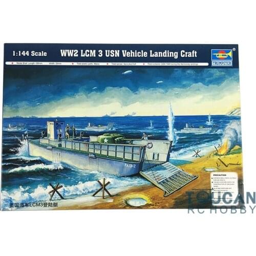 Trumpeter 00102 1/144 LCM 3 USN Vehicle Landing Craft Ship Boat Model Kit TH06510-SMT6