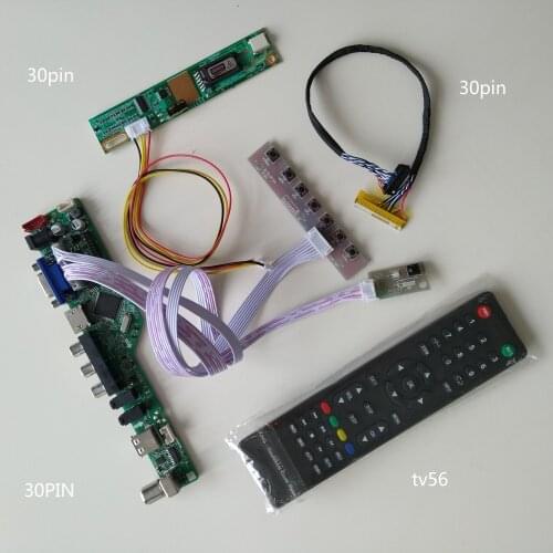 USB VGA TV HDMI AV AUDIO LCD LED Controller driver Board kit For HSD121PHW1-A03/HSD121PHW1-B00 1366*768 panel screen