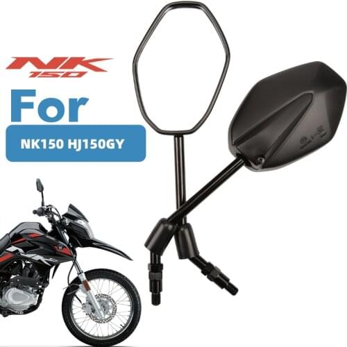 10mm Motocross Motorcycle Rearview Mirrors,For SUZUKI Haojue VNK150 HJ150GY Rear View Mirror