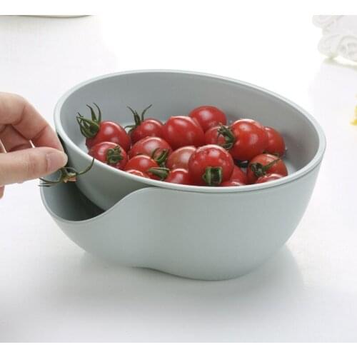 1PC Multifunctional Plastic Double Layer Dry Fruit Containers Garbage Holder Plate Snacks Seeds Storage Box Garbage Hold OK 0352