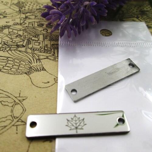 20pcs--Maple Leaf Connector stainless steel charms more style for choosing DIY Charms pendants for necklace 30x7mm