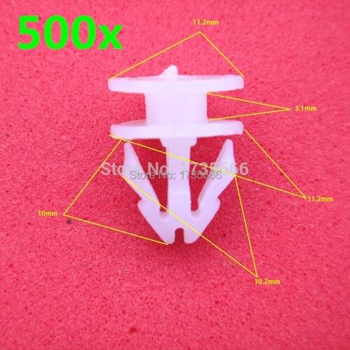 500x For Opel Astra H G J Insignia Mokka For Toyota Avensis Rav4 Ford Focus 2 3 Fiesta Mondeo Door buckle clips Car Style