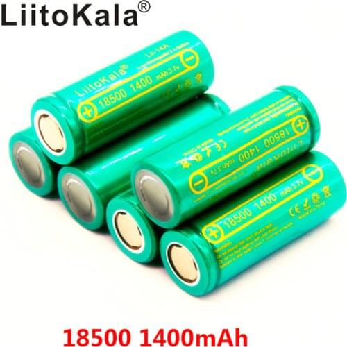 LiitoKala Lii-14A 18500 1400mAh rechargeable lithium battery 3.7V strong light flashlight anti-light special lithium batter
