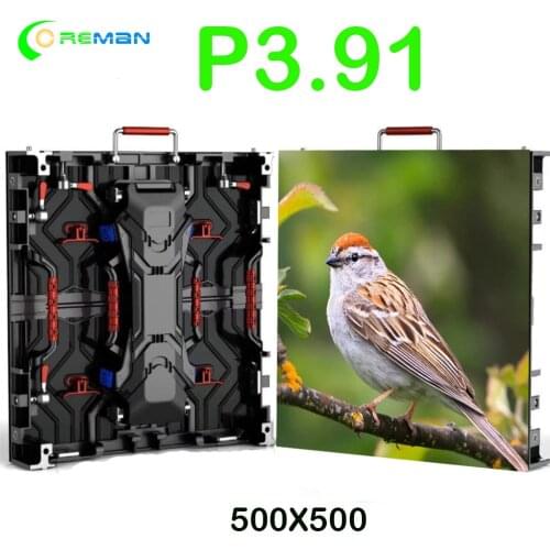 Rental ledwall video full color led cabinet P3.91 indoor outdoor led display videowall panel screen