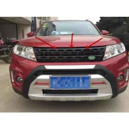 Auto Parts ABS Front Grille Around Trim Racing Grills Trim For Suzuki Vitara 2015 2016 2017 2018 Car styling