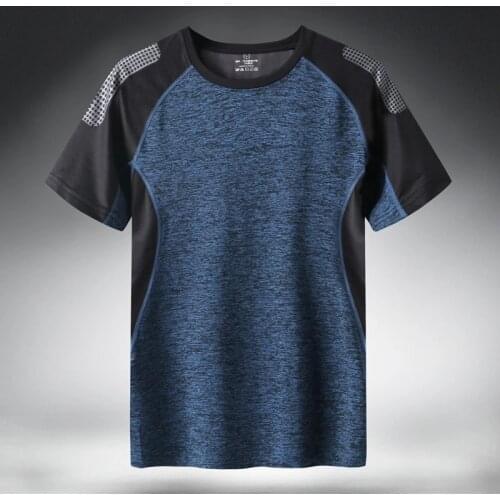 KB Quick Dry Sport T Shirt Men 2021 Short Sleeves Summer Casual Cotton Plus Asian Size M-5XL 6XL 7XL Top Tees GYM Tshirt Clothes