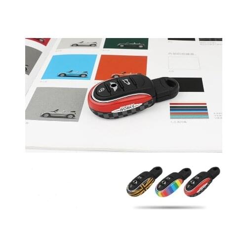 Styling Alloy Key Case Cover Chain Union Jack fit for MIN MI F54 F55 F56 F57 F60 Clubman Countryman Car Accessories KeyChain