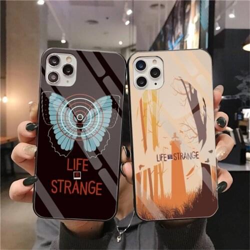 Life Is Strange butterfly Phone Case Tempered Glass For iPhone 11 Pro XR XS MAX 8 X 7 6S 6 Plus SE 2020 case