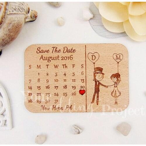 Customized Save the Date Wood Magnets ,Wedding Wood Favors, Engraved Wood Wedding Gifts for Guests Wedding Souvenirs Decoration