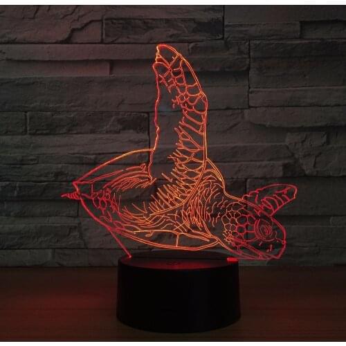 Turtle 3d Small Night Light Usb Creative Gift Led Colorful Touch Remote Decorative 3d Lamp Kids Room Led Kids Lights Lamps