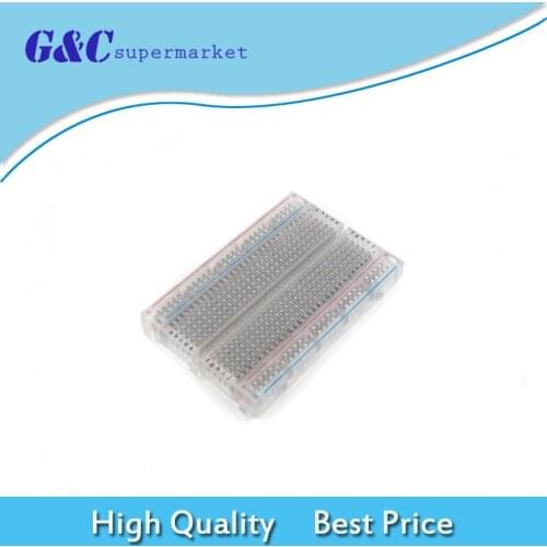 Mini Solderless Breadboard Transparent Material 400 Points Available DIY diy electronics