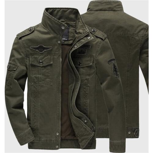 2020 Military Jacket Men Jeans Casual Cotton Coat Plus Size 6XL Army Bomber Tactical Flight Jacket Autumn Winter Cargo Jackets