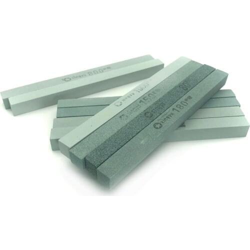 New 4pcs/set 80-1200# white corundum square strip sharpening stone sharpener sharpening system sharpener for fixed angle