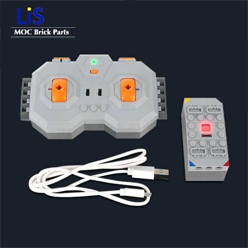 NEW Rechargeable Battery Box 8878-1 54599 & Remote Control RC 8879 8884 8885 Fit For LOGOingLYS Technic MOC Building Blocks Toys