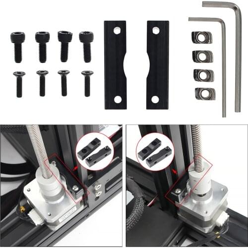 Z Axis Stepper Motor Fixed Rack Mount Block with Screws Nuts Kits for Ender 3 /3S /Pro / CR-10 3D Printers