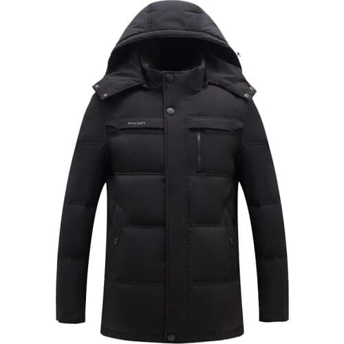 90%Duck Down Jacket Men Wool Fur Collar Parka Winter Jacket Plus Size Jacket Parkas Winterjas Heren YT6107140- MY1394