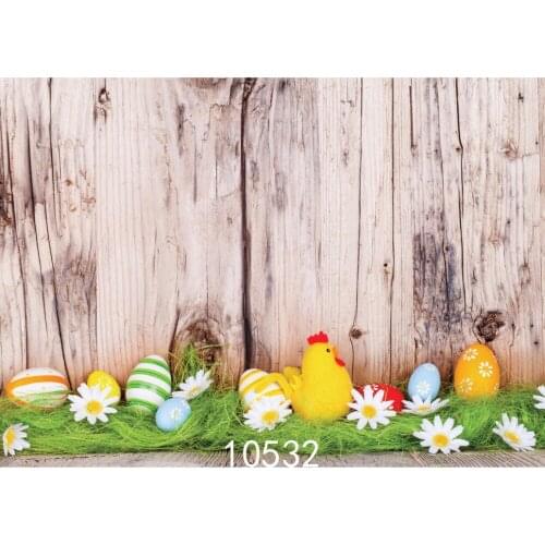 Easter Eggs Board Photo Background for Photo Studio Camera Fotografica Vinyl Cloth Photography Backdrops for Holiday Party Kid