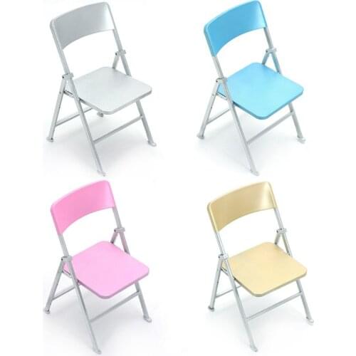 1/6 Scale Plastic Four Colors Optional Folding Chair for Action Figures Dolls